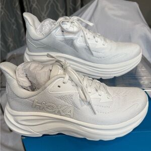 Hoka W Clifton 10 Women's White Sneakers